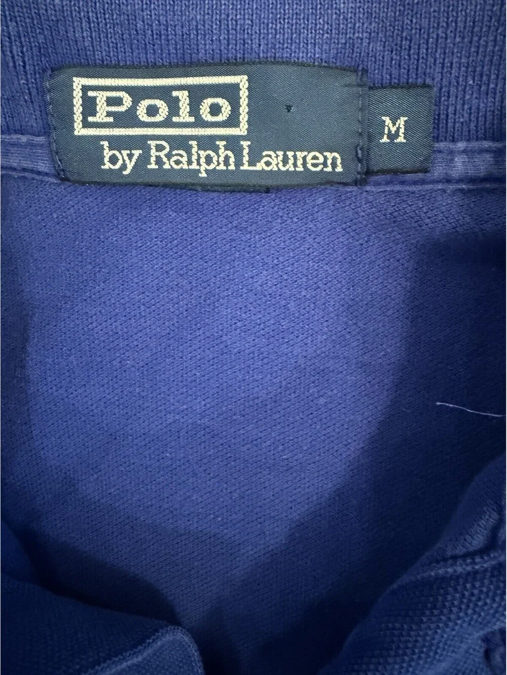Polo Ralph Lauren Polo Shirt Mens Medium Royal Blue Red Pony Short Sleeve